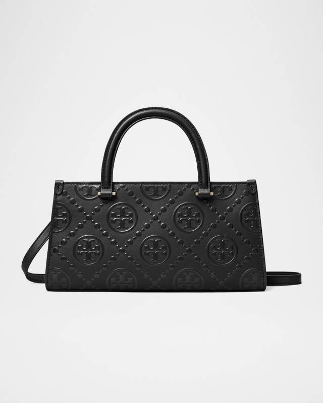 Small T Monogram Embossed East-West Tote Bag